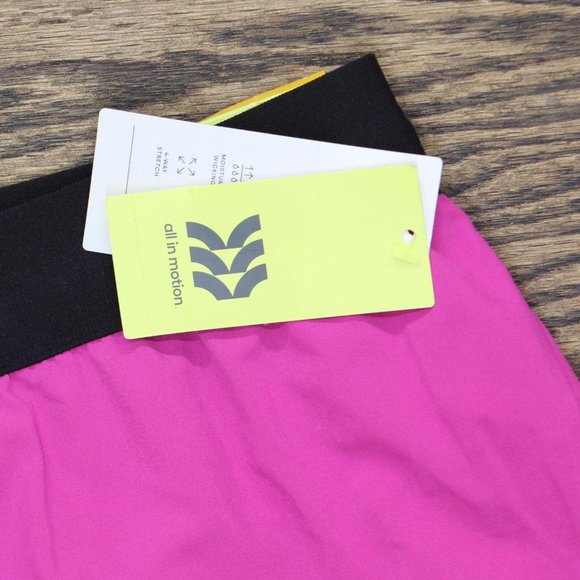 NWT All In Motion Men's Lined Run Shorts 5" 3G8590 M Ravishing Pink - Picture 4 of 5